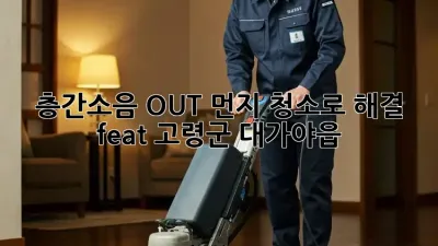 🏡 층간소음 OUT! 먼지 청소로 해결? (feat. 고령군 대가야읍) 🧹